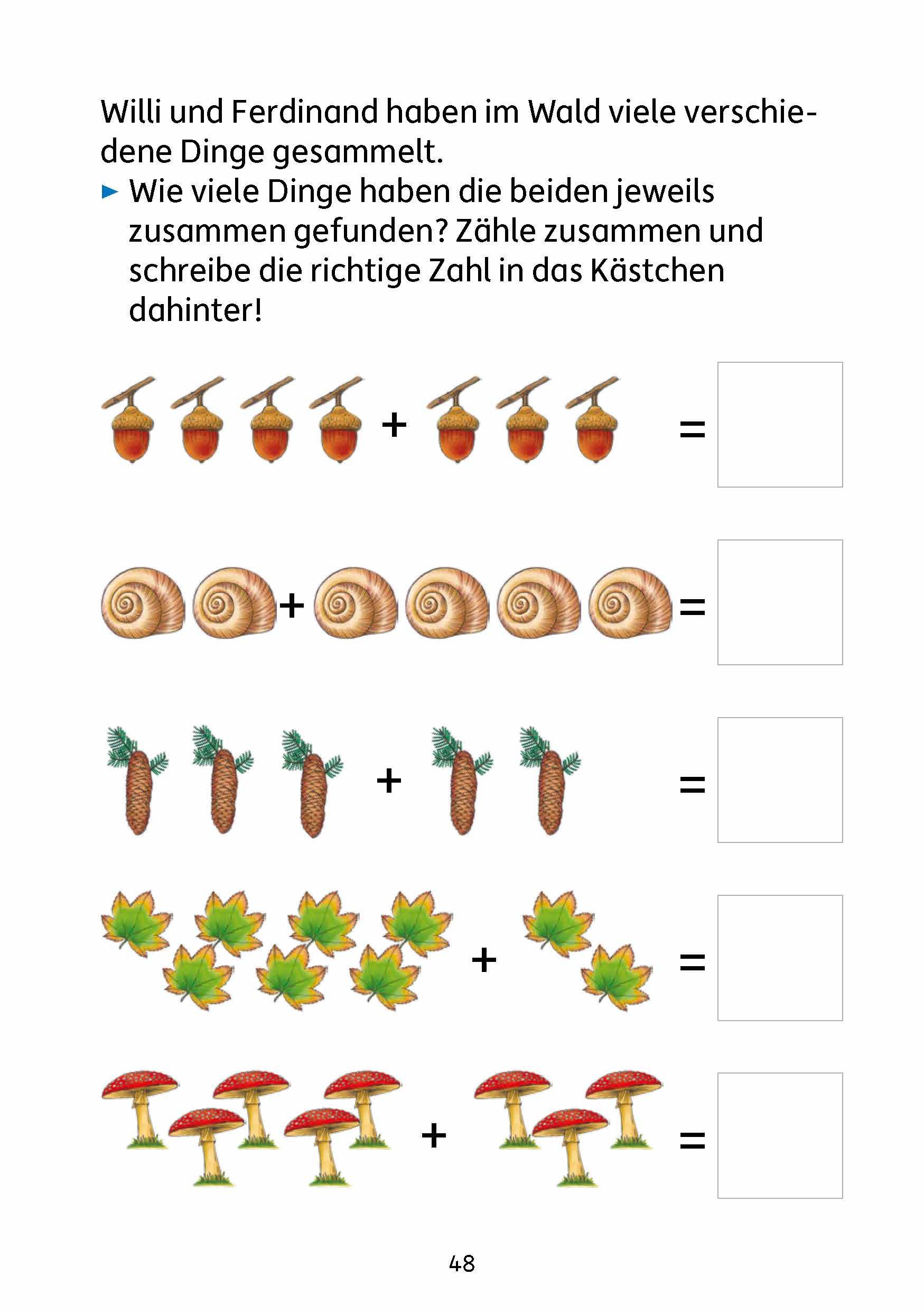 Beispielinhalt (Bild) Vorschule: Zahlen entdecken