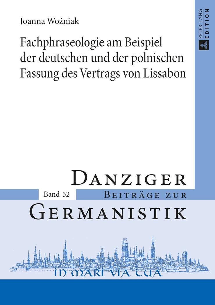 Vorderes Coverbild Fachphraseologie am Beispiel der deutschen und der polnischen Fassung des Vertrags von Lissabon