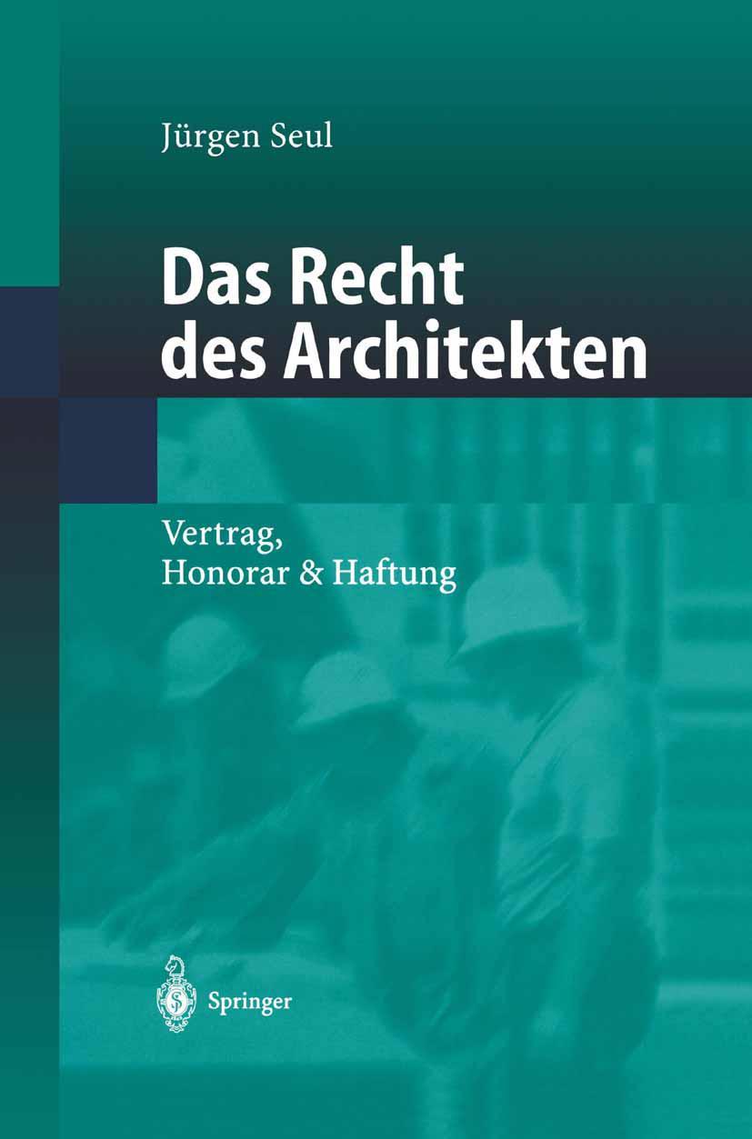 Vorderes Coverbild Das Recht des Architekten