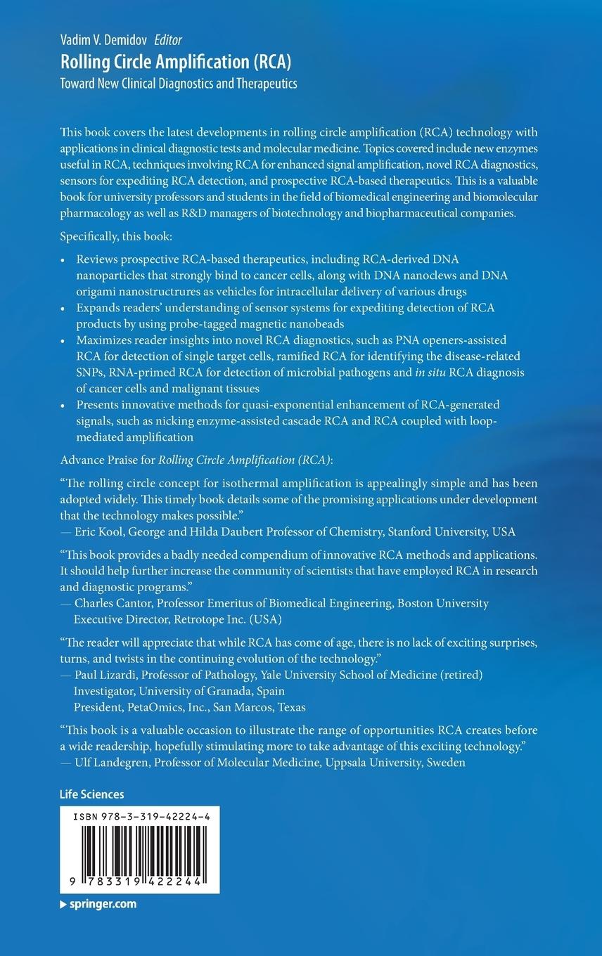 Rückseitencover Rolling Circle Amplification (RCA)