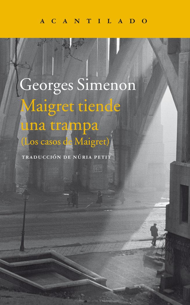 Vorderes Coverbild Los casos de Maigret. Maigret tiende una trampa