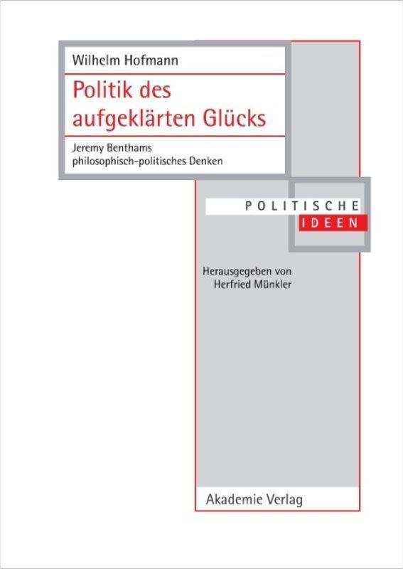 Vorderes Coverbild Politik des aufgeklärten Glücks