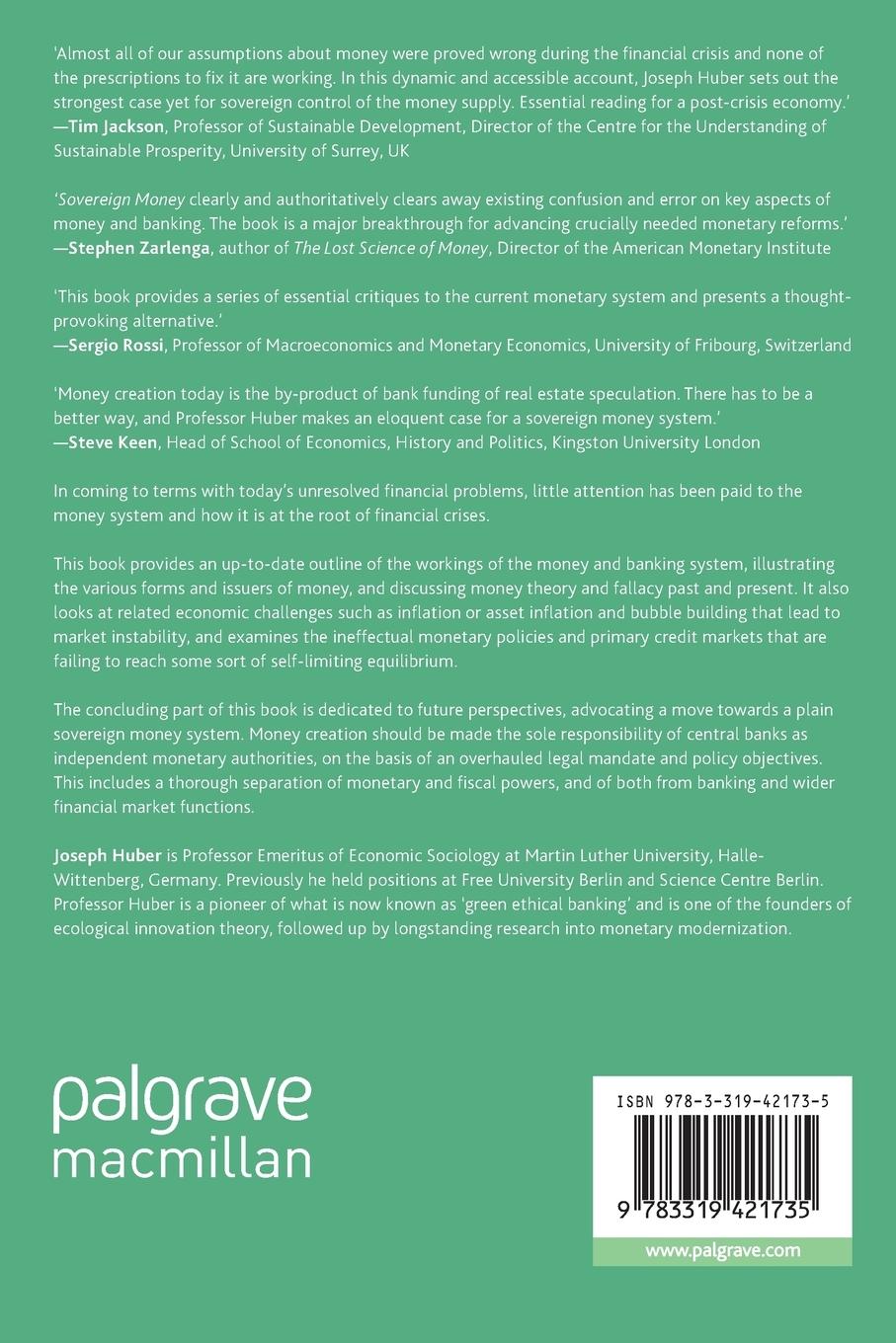 Rückseitencover Sovereign Money