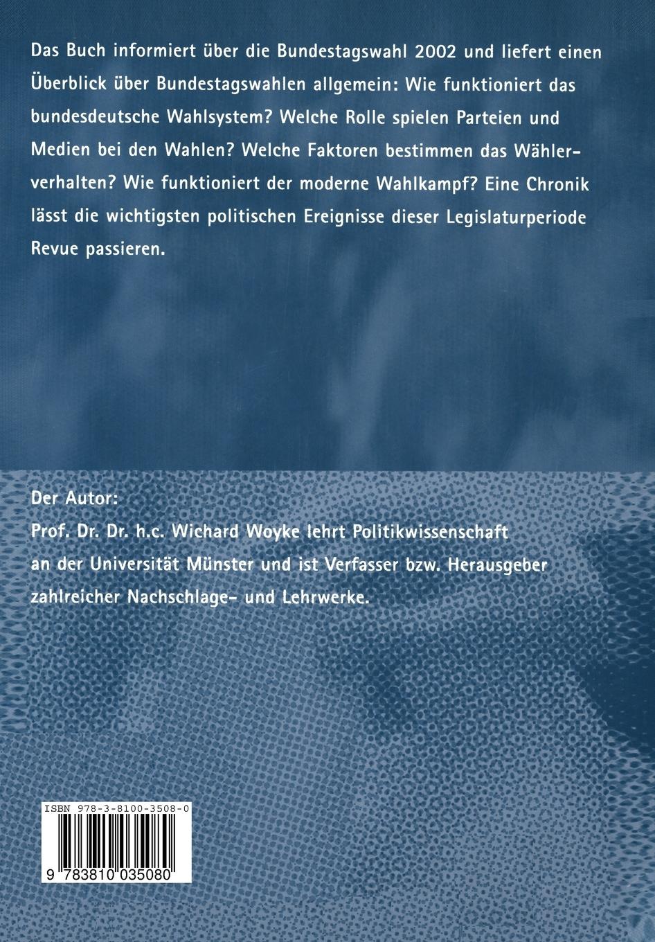Rückseitencover Bundestagswahl 2002