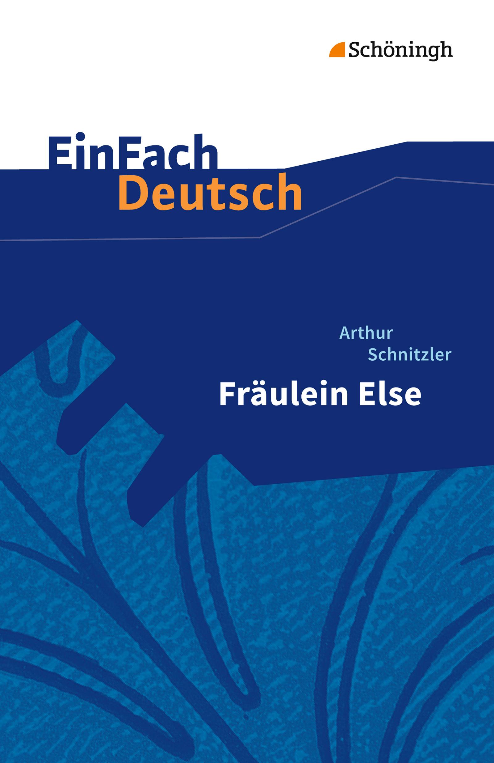 Vorderes Coverbild Fräulein Else. EinFach Deutsch Textausgaben