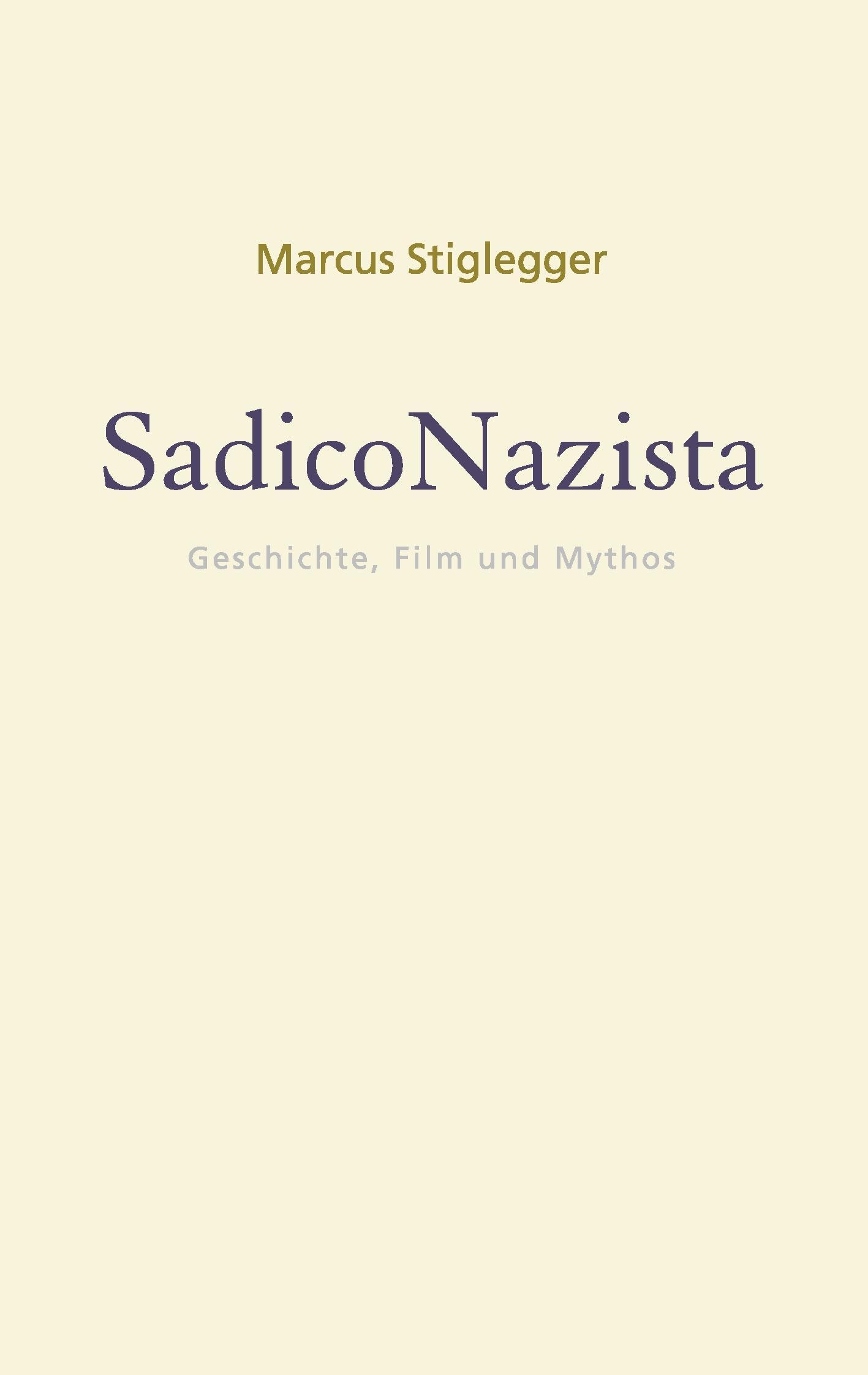 Vorderes Coverbild SadicoNazista