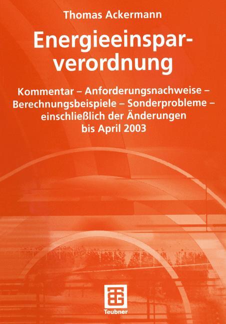 Vorderes Coverbild Energieeinsparverordnung