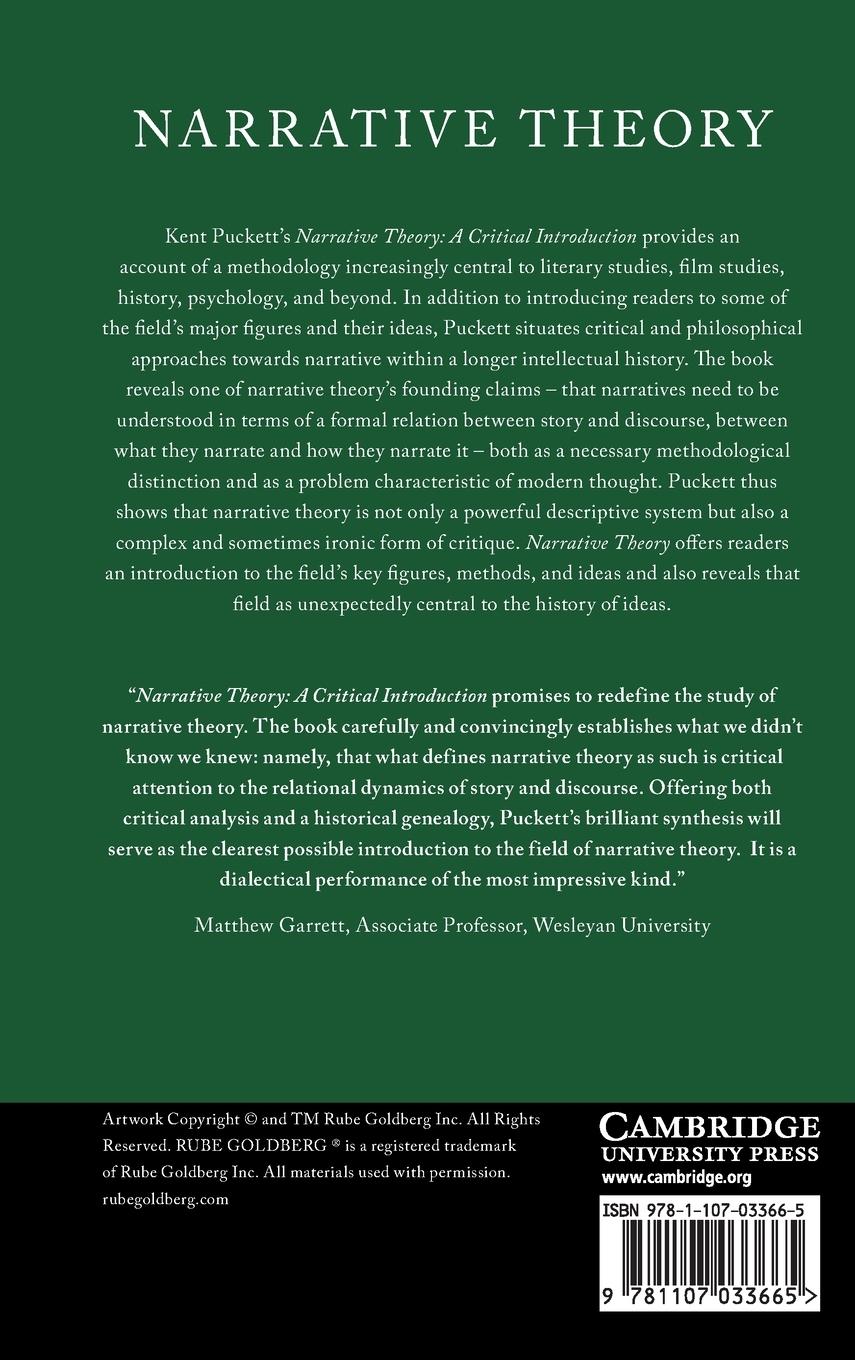 Rückseitencover Narrative Theory