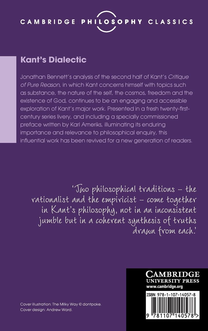 Rückseitencover Kant's Dialectic