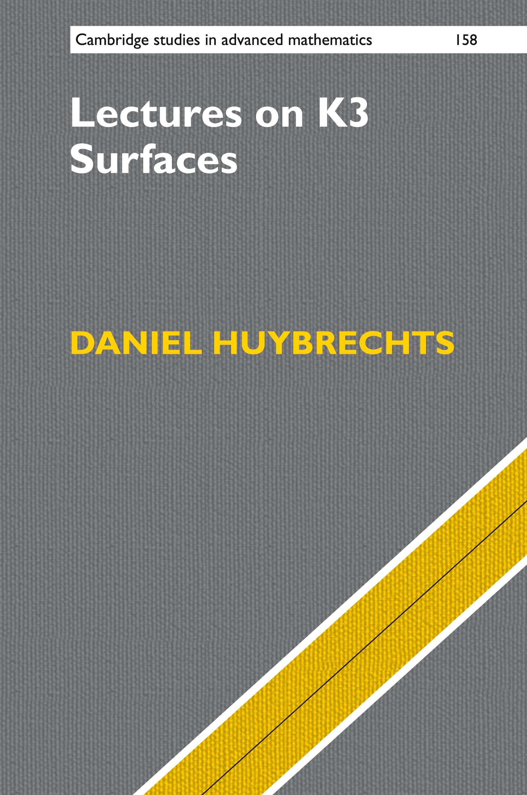 Vorderes Coverbild Lectures on K3 Surfaces