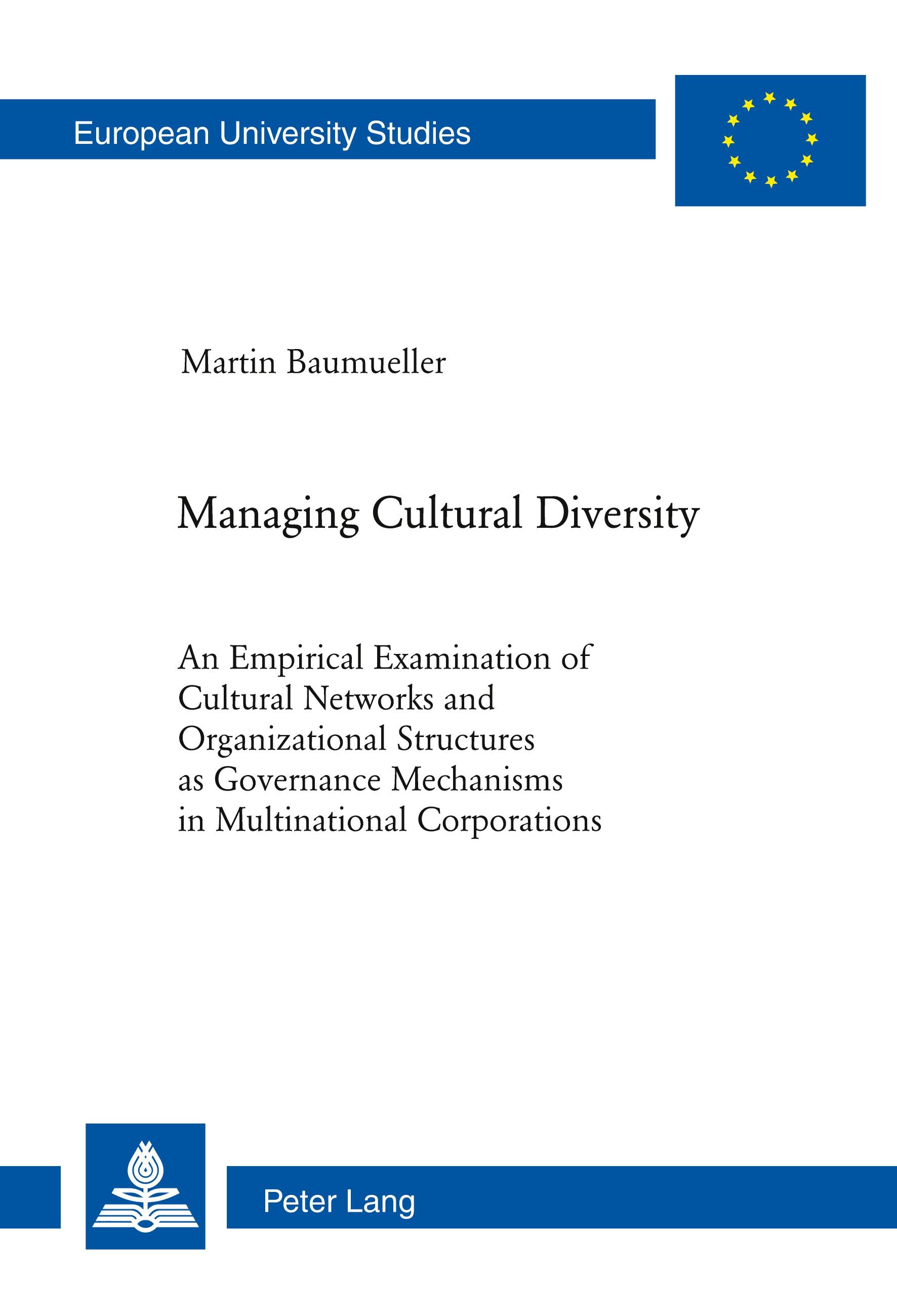 Vorderes Coverbild Managing Cultural Diversity