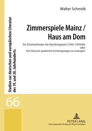 Vorderes Coverbild Zimmerspiele Mainz / Haus am Dom
