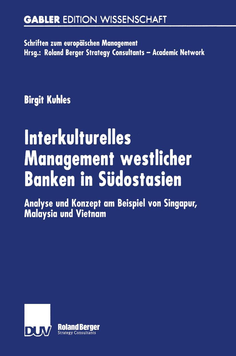 Vorderes Coverbild Interkulturelles Management westlicher Banken in Südostasien