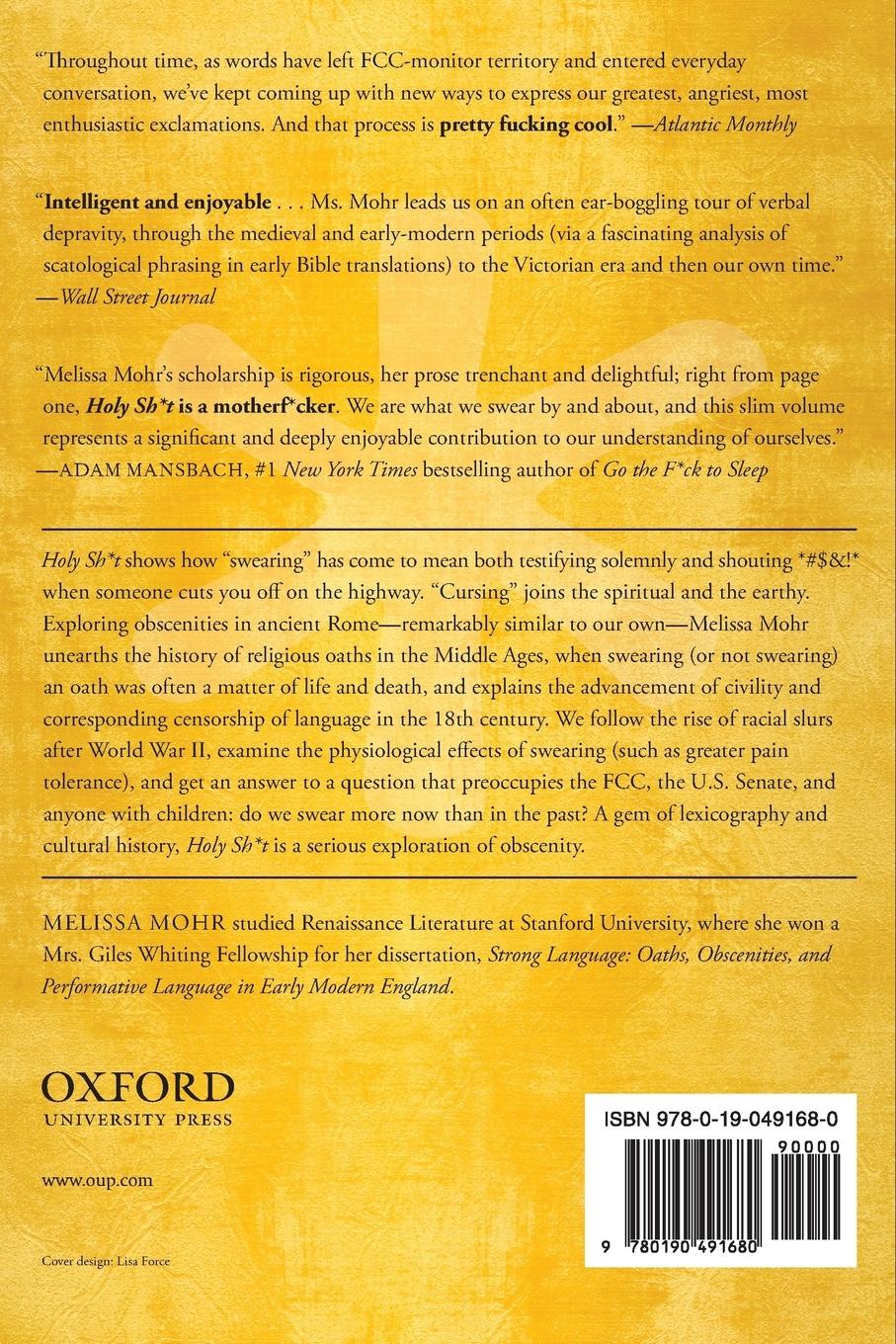 Rückseitencover Holy Sh*t