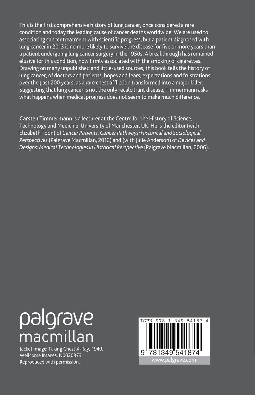 Rückseitencover A History of Lung Cancer