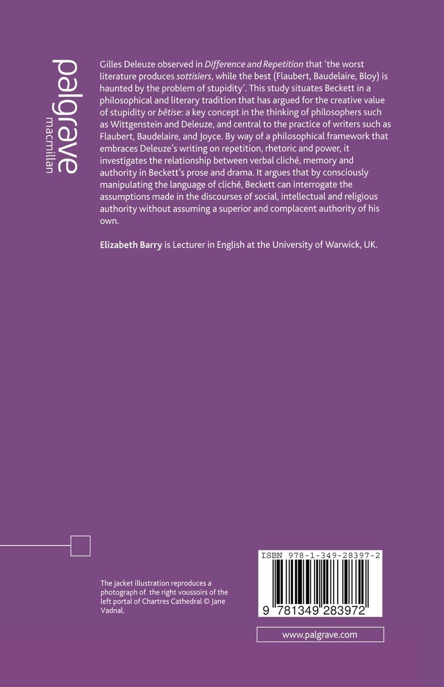 Rückseitencover Beckett and Authority