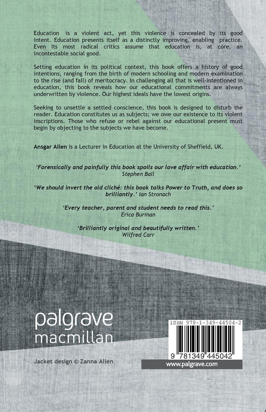 Rückseitencover Benign Violence: Education in and Beyond the Age of Reason