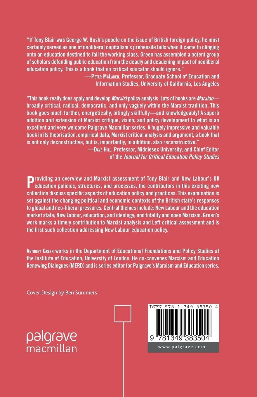 Rückseitencover Blair's Educational Legacy