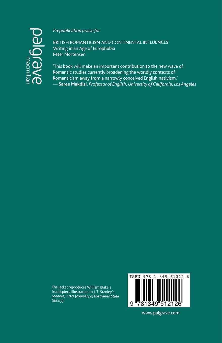 Rückseitencover British Romanticism and Continental Influences
