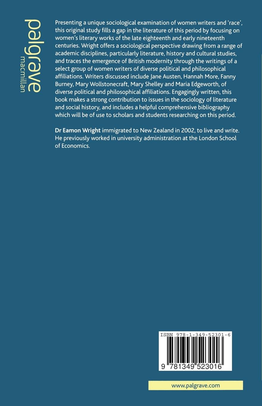 Rückseitencover British Women Writers and Race, 1788-1818