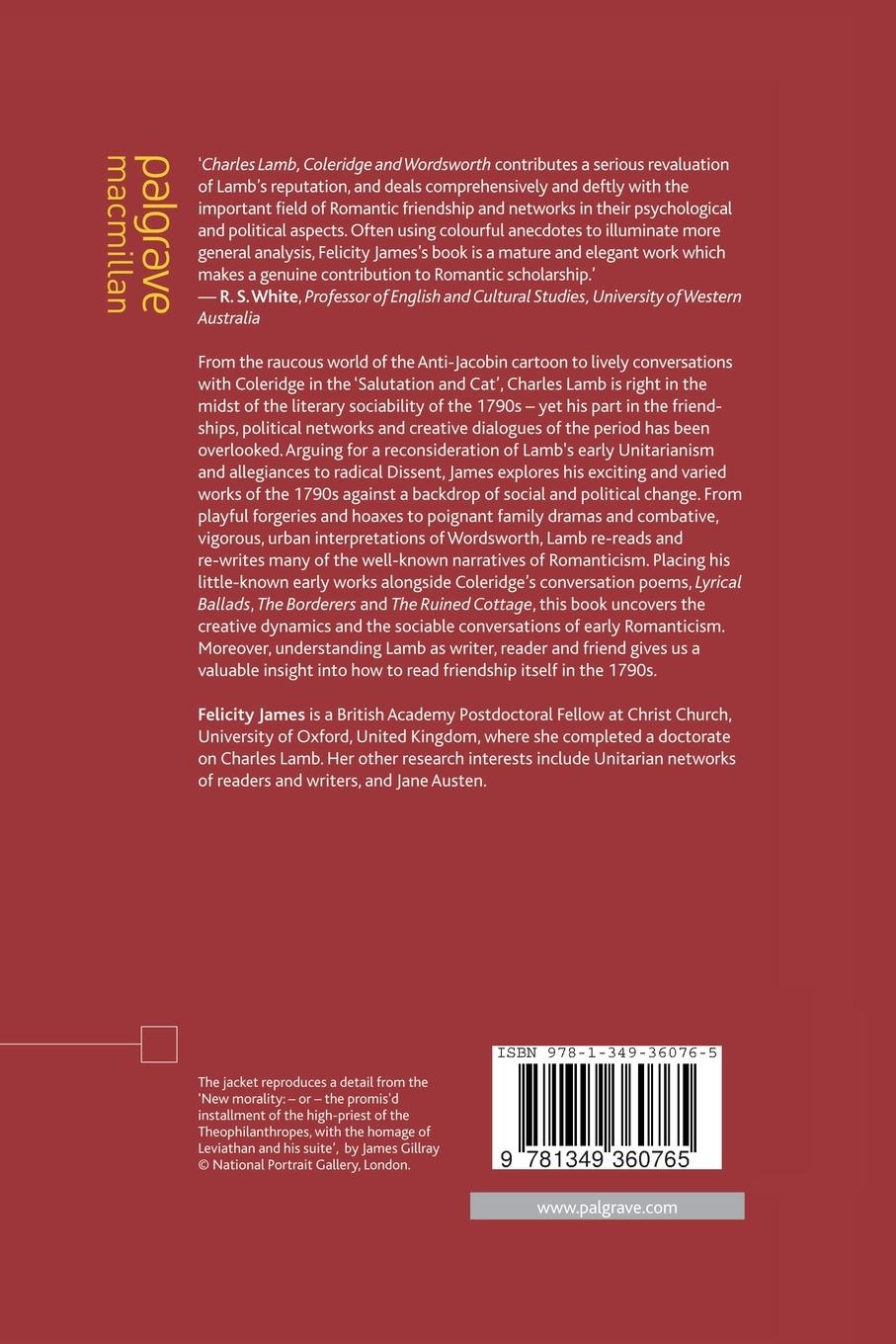 Rückseitencover Charles Lamb, Coleridge and Wordsworth