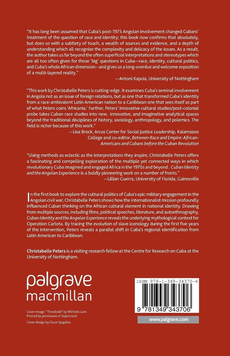 Rückseitencover Cuban Identity and the Angolan Experience
