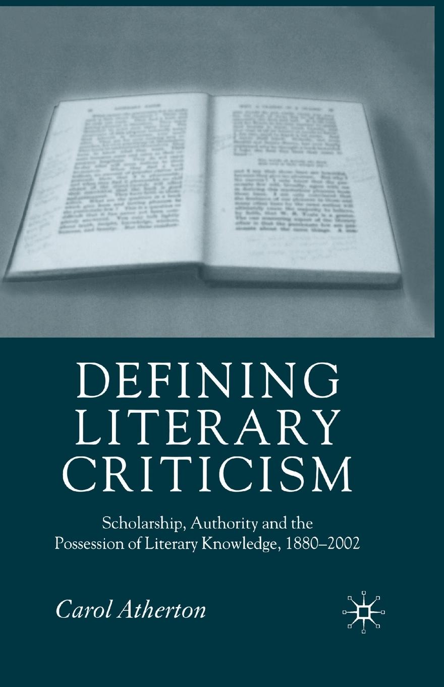 Vorderes Coverbild Defining Literary Criticism