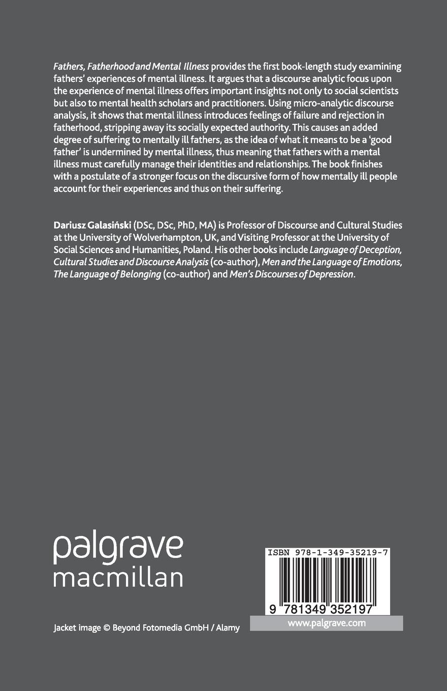 Rückseitencover Fathers, Fatherhood and Mental Illness