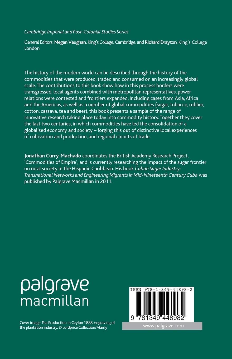 Rückseitencover Global Histories, Imperial Commodities, Local Interactions