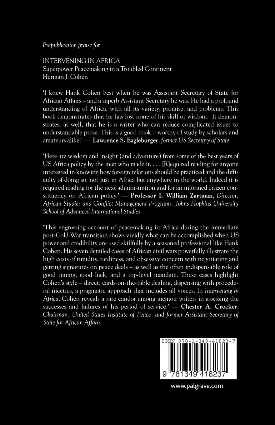 Rückseitencover Intervening in Africa