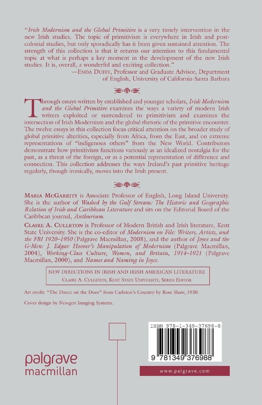 Rückseitencover Irish Modernism and the Global Primitive