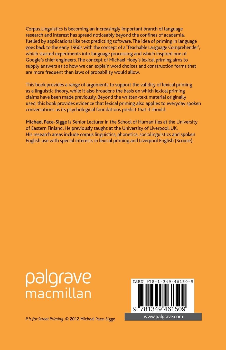 Rückseitencover Lexical Priming in Spoken English Usage