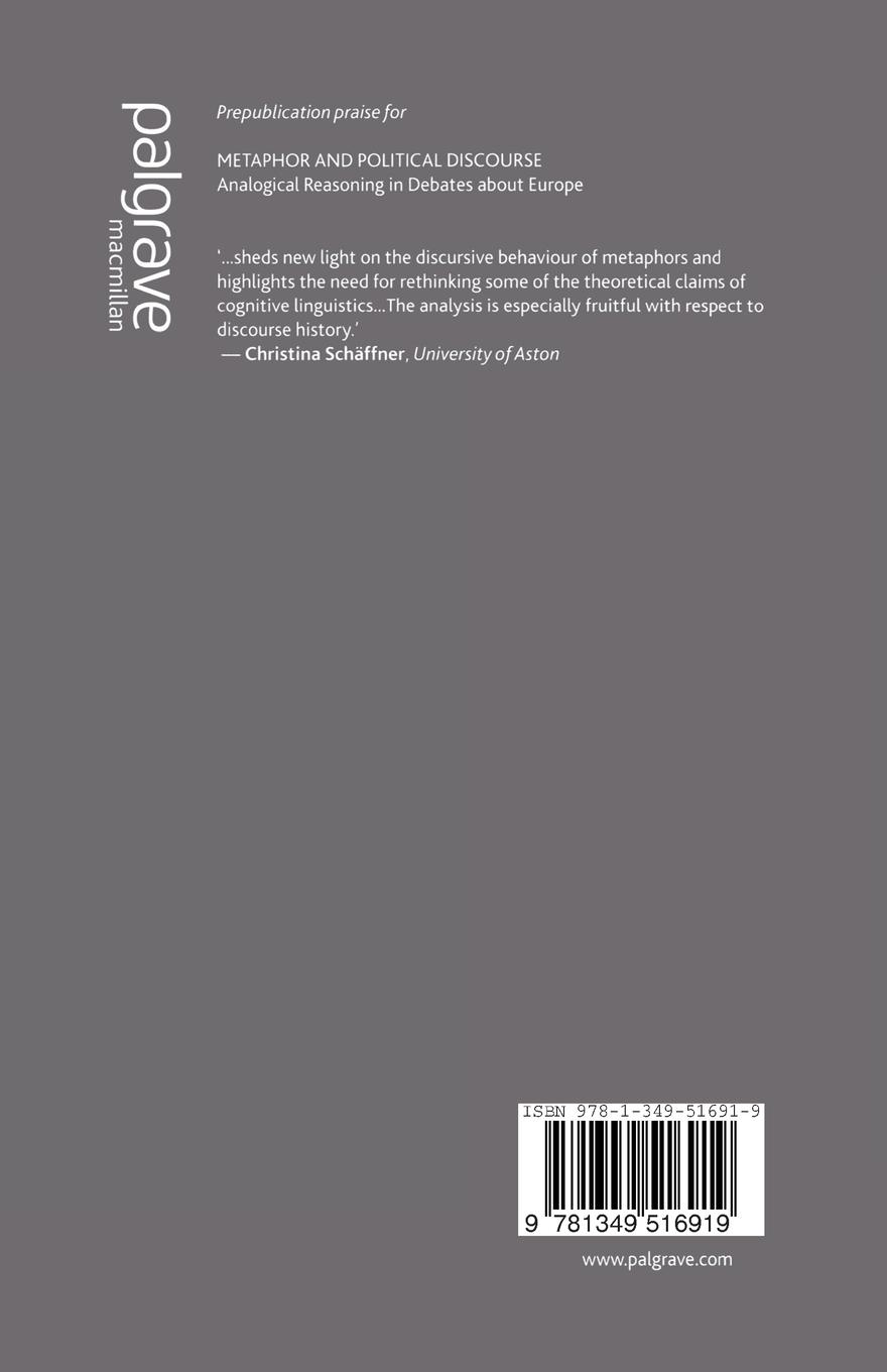 Rückseitencover Metaphor and Political Discourse