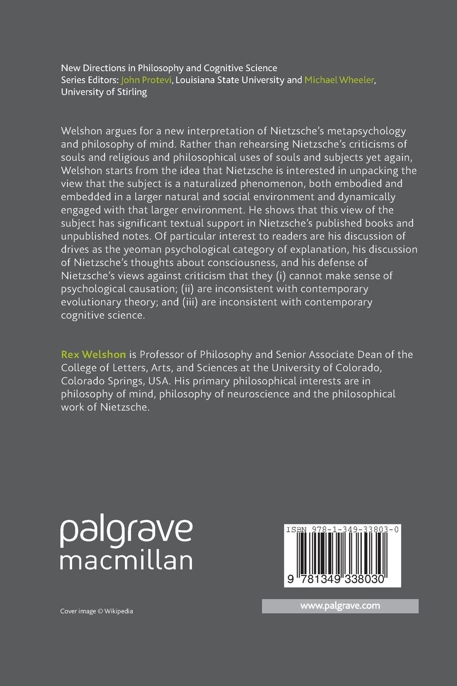 Rückseitencover Nietzsche's Dynamic Metapsychology