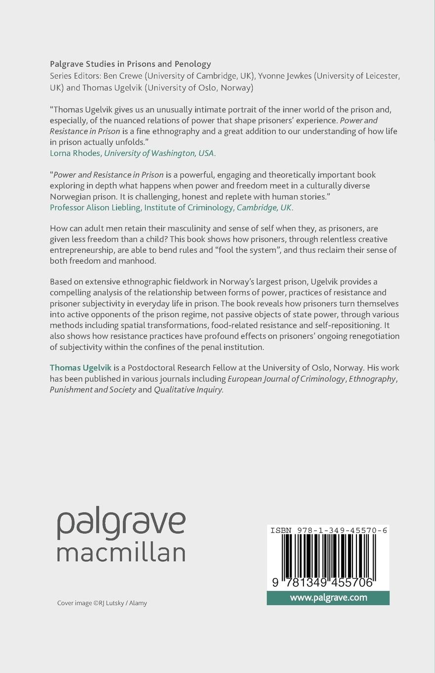 Rückseitencover Power and Resistance in Prison