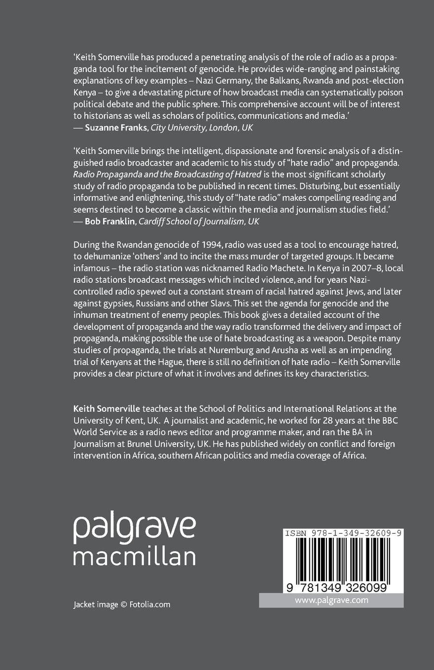 Rückseitencover Radio Propaganda and the Broadcasting of Hatred