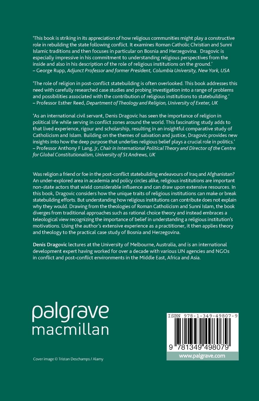 Rückseitencover Religion and Post-Conflict Statebuilding
