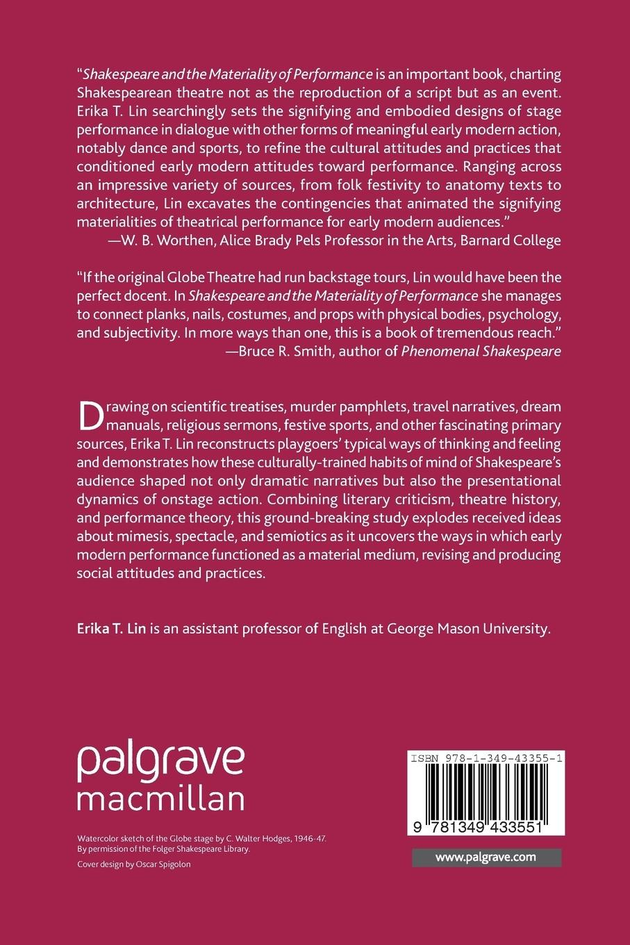 Rückseitencover Shakespeare and the Materiality of Performance
