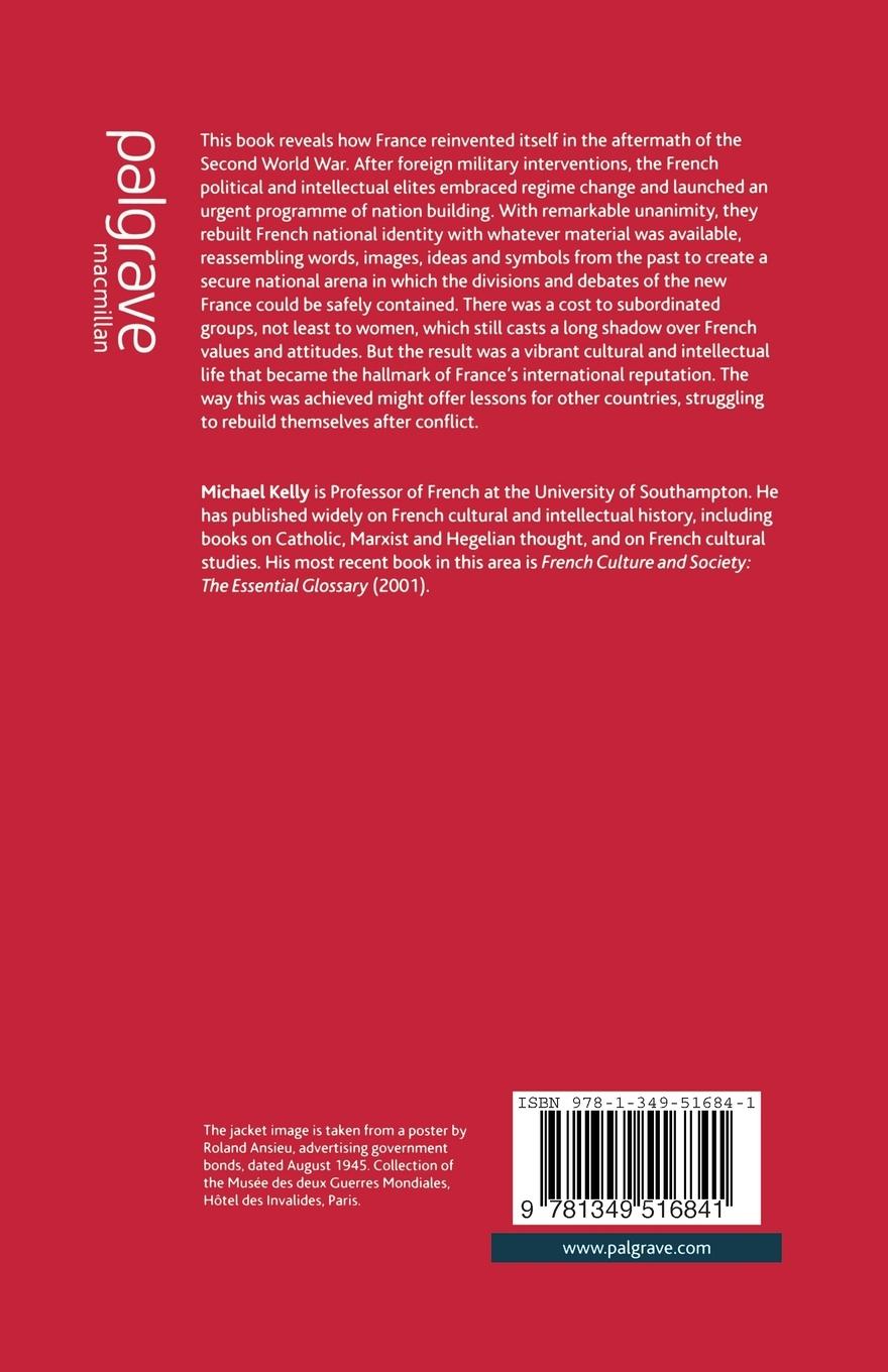 Rückseitencover The Cultural and Intellectual Rebuilding of France After the Second World War