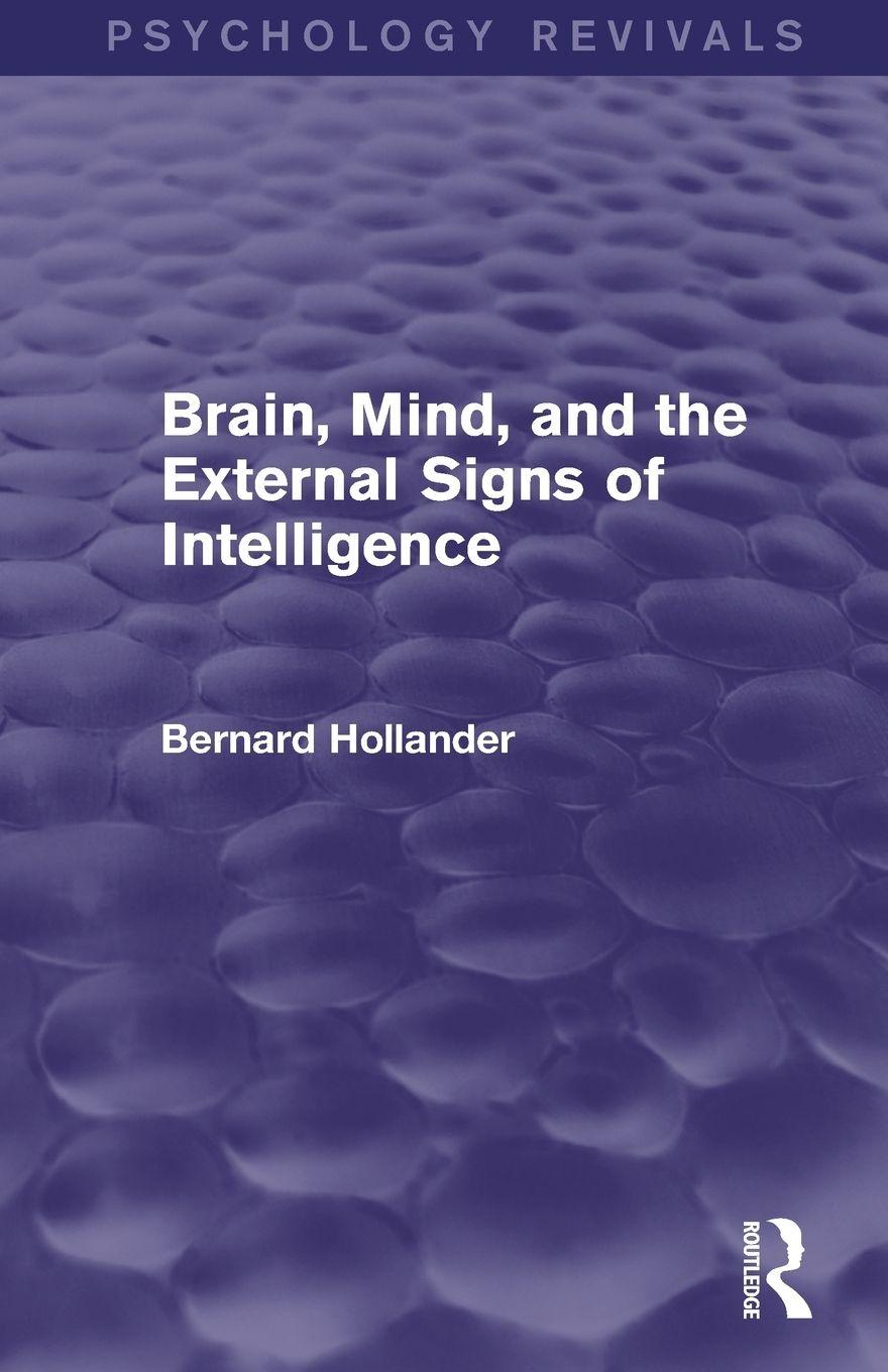 Vorderes Coverbild Brain, Mind, and the External Signs of Intelligence