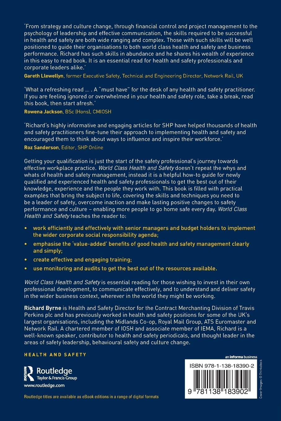 Rückseitencover World Class Health and Safety