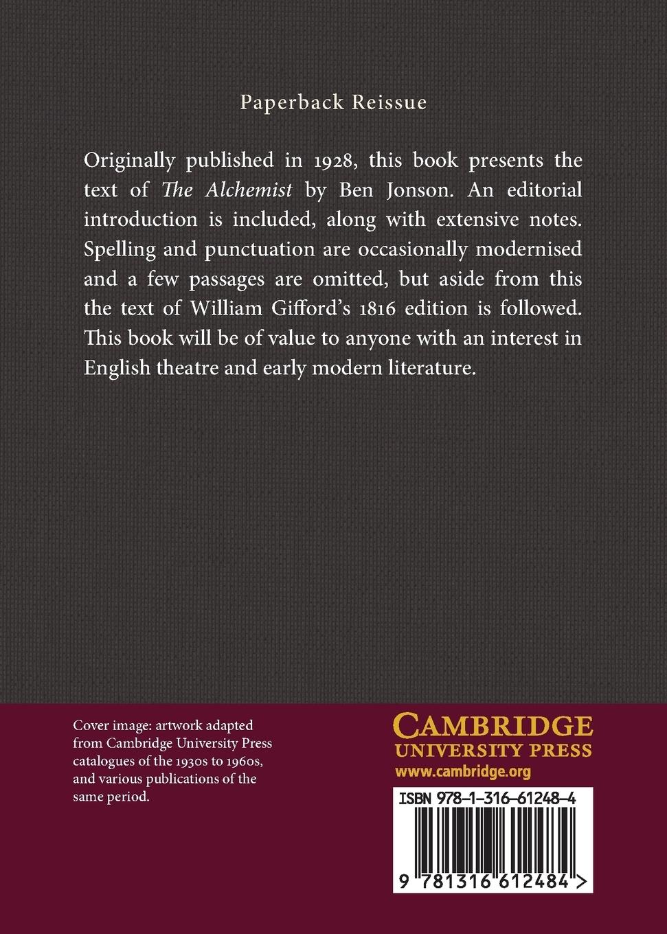 Rückseitencover The Alchemist