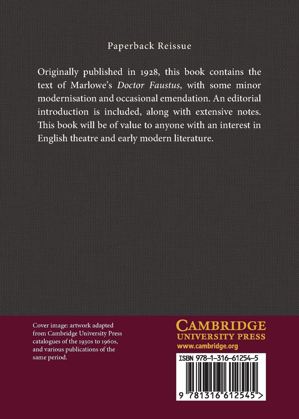 Rückseitencover The Tragical History of Doctor Faustus