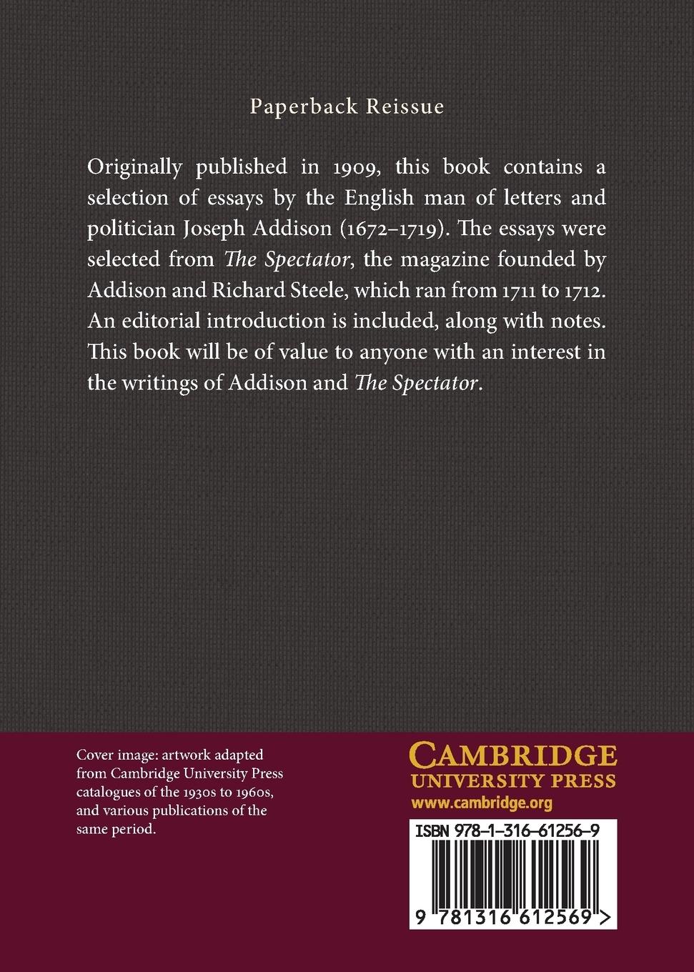 Rückseitencover Selections from the Spectator