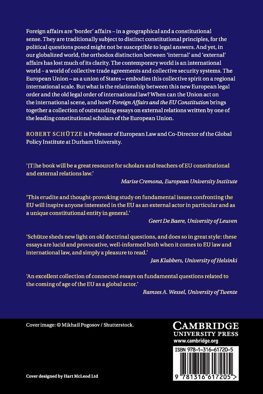 Rückseitencover Foreign Affairs and the EU Constitution