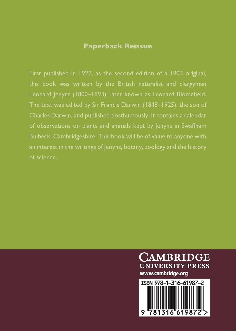 Rückseitencover A Naturalist's Calendar 2nd edition