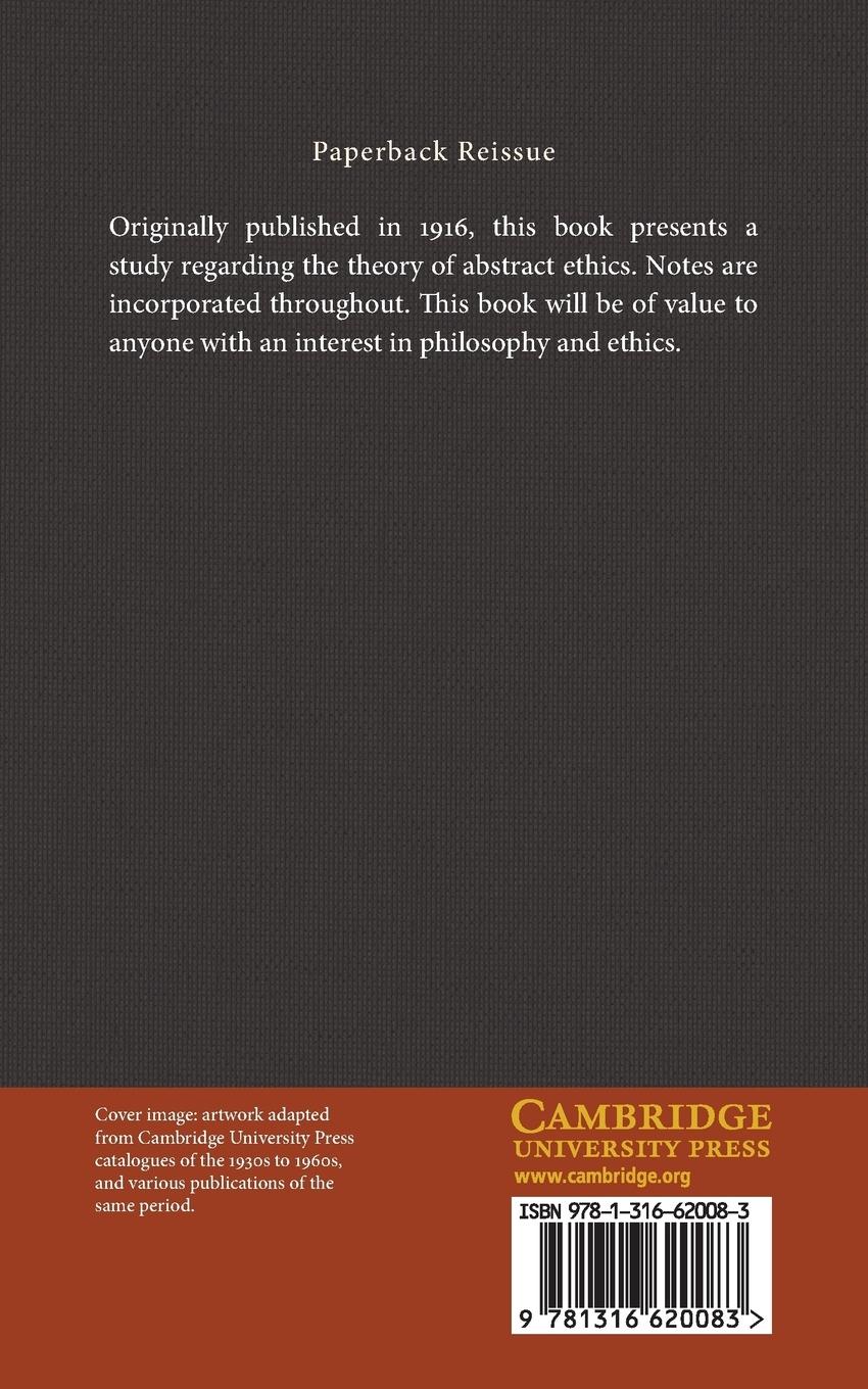 Rückseitencover The Theory of Abstract Ethics