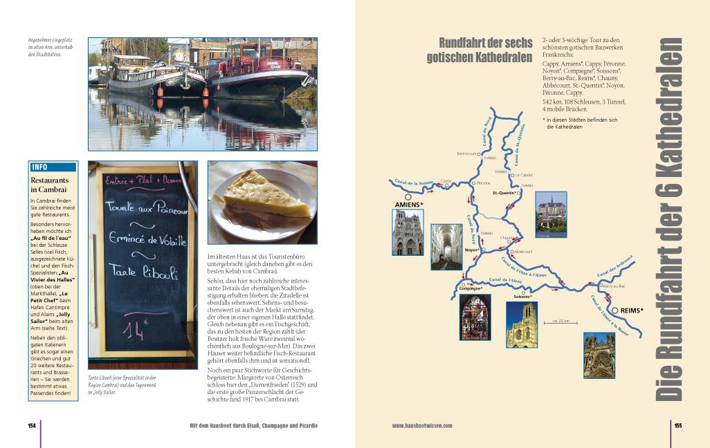 Beispielinhalt (Bild) Mit dem Hausboot durch Elsass, Champagne/Ardennen und Picardie