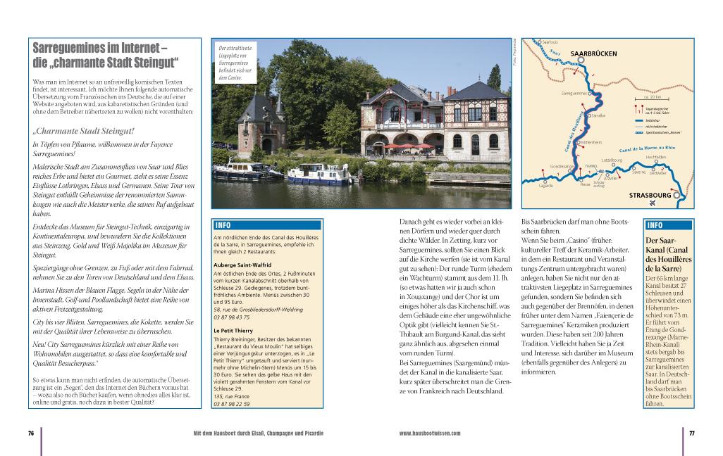 Beispielinhalt (Bild) Mit dem Hausboot durch Elsass, Champagne/Ardennen und Picardie