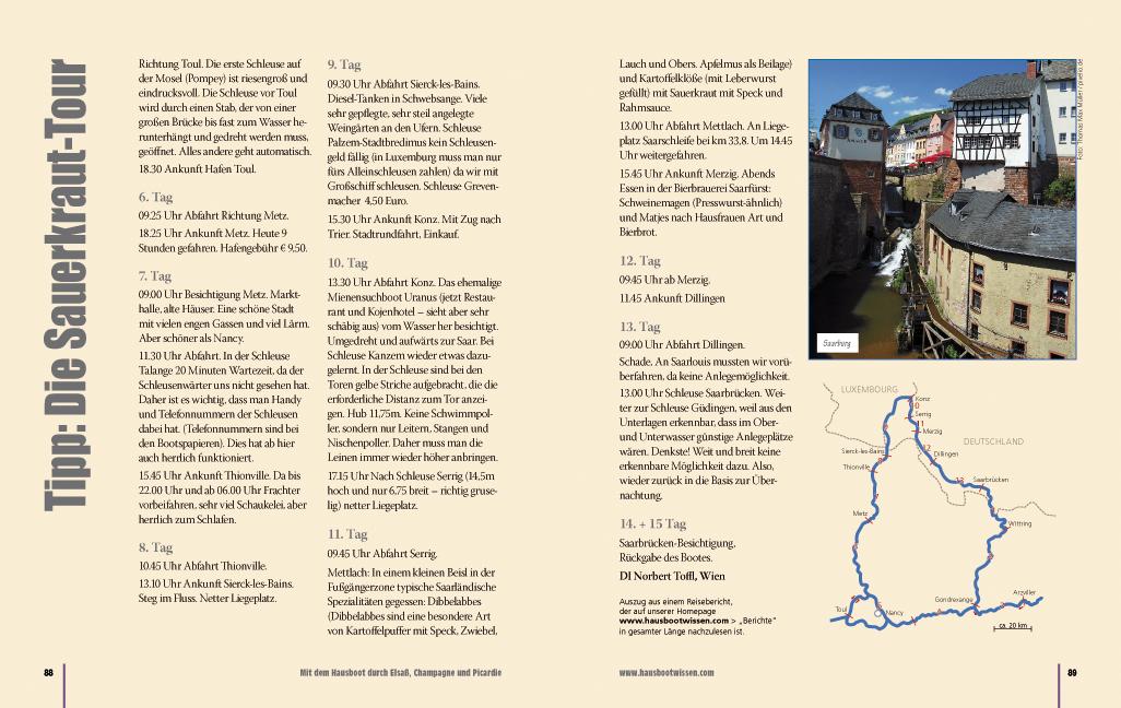 Beispielinhalt (Bild) Mit dem Hausboot durch Elsass, Champagne/Ardennen und Picardie